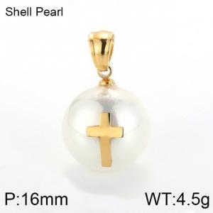 Stainless Steel Gold-plating Pendant - KP40424-K