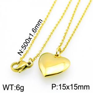 Stainless Steel Gold-plating Pendant - KP40657-Z