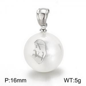 SS Shell Pearl Pendant - KP41781-K