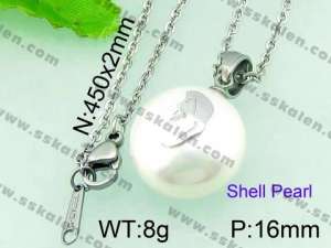 SS Shell Pearl Pendant - KP41790-K