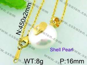 SS Shell Pearl Pendant - KP41791-K