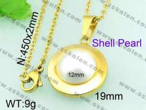 SS Shell Pearl Pendant - KP41863-Z