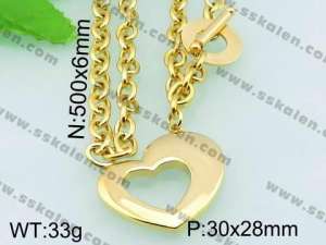  Stainless Steel Gold-plating Pendant  - KP41874-Z