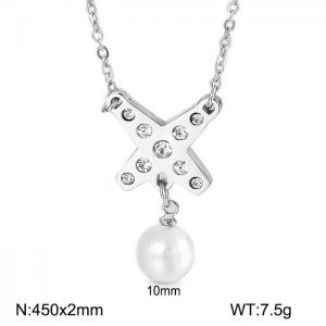 SS Shell Pearl Pendant - KP41923-K