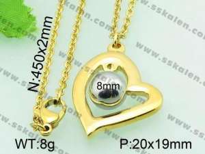 Stainless Steel Gold-plating Pendant  - KP42358-Z