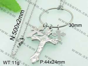 Stainless Steel Cross Pendant  - KP42391-Z