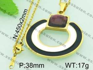  Stainless Steel Gold-plating Pendant  - KP42410-K