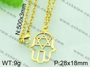 Stainless Steel Gold-plating Pendant  - KP42420-Z