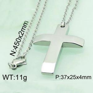 Stainless Steel Cross Pendant  - KP42424-Z