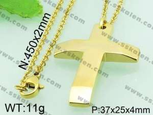 Stainless Steel Cross Pendant  - KP42425-Z