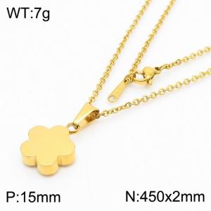 Stainless Steel Gold-plating Pendant - KP42445-K