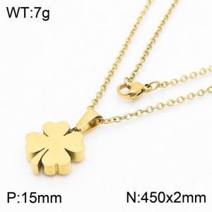 Stainless Steel Gold-plating Pendant - KP42450-K