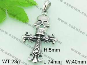  Stainless Steel Cross Pendant  - KP42508-BD