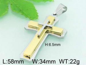 Stainless Steel Cross Pendant - KP42708-KL