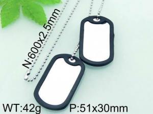 Stainless Steel Black-plating Pendant - KP42713-KL