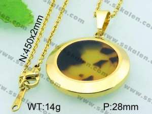 Stainless Steel Gold-plating Pendant - KP42718-K