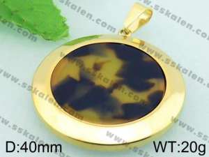 Stainless Steel Gold-plating Pendant - KP42727-K