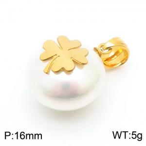 SS Shell Pearl Pendant - KP42990-K