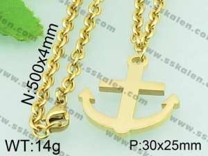  Stainless Steel Gold-plating Pendant  - KP43050-Z