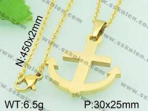  Stainless Steel Gold-plating Pendant  - KP43053-Z