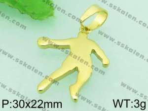  Stainless Steel Gold-plating Pendant  - KP43281-TSC