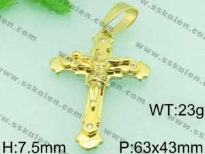 Stainless Steel Cross Pendant  - KP43297-TSC