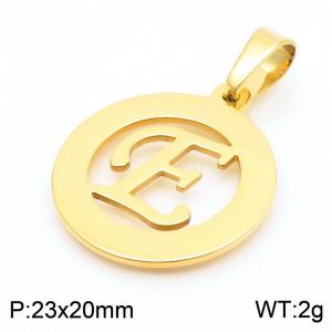 Stainless Steel Gold-plating Pendant - KP43561-Z