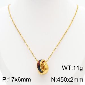 Stainless Steel Gold-plating Pendant - KP43963-K
