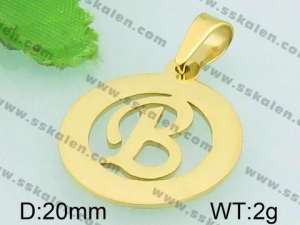 Stainless Steel Gold-plating Pendant - KP44025-Z