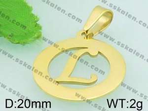 Stainless Steel Gold-plating Pendant - KP44032-Z