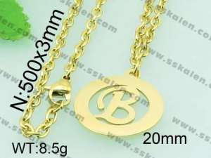 Stainless Steel Gold-plating Pendant - KP44041-Z
