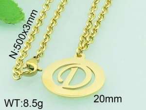 Stainless Steel Gold-plating Pendant - KP44042-Z