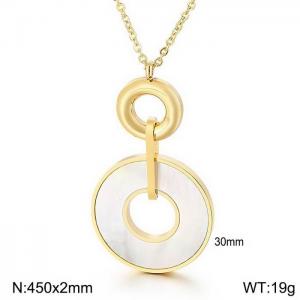 SS Shell Pearl Pendant - KP44087-K