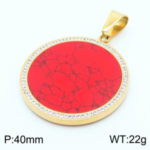 Stainless Steel Gold-plating Pendant - KP44112-K