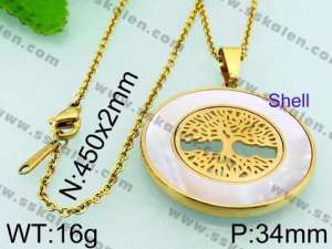 Stainless Steel Gold-plating Pendant - KP44233-K