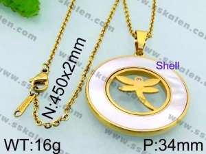 Stainless Steel Gold-plating Pendant - KP44234-K