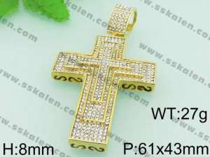 Stainless Steel Cross Pendant - KP44241-L