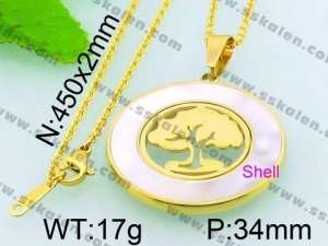 Stainless Steel Gold-plating Pendant - KP44332-K