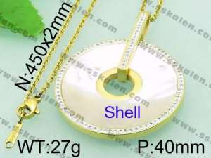 SS Shell Pearl Pendant - KP44410-K