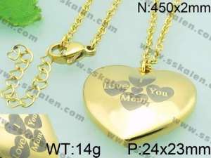 Stainless Steel Gold-plating Pendant - KP44443-Z