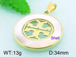 Stainless Steel Gold-plating Pendant - KP44698-K