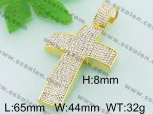 Stainless Steel Cross Pendant - KP44761-L