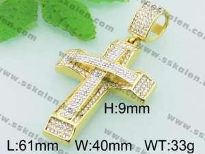 Stainless Steel Cross Pendant - KP44765-L