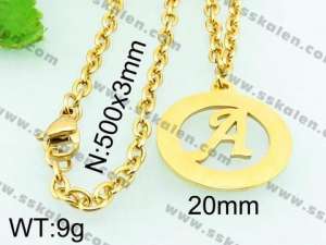 Stainless Steel Gold-plating Pendant - KP45069-Z