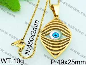 Stainless Steel Gold-plating Pendant - KP45174-K