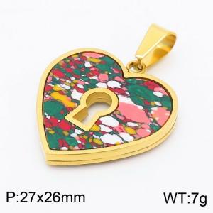 Stainless Steel Gold-plating Pendant - KP45236-K