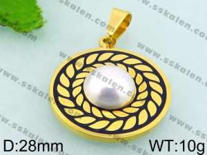 Stainless Steel Gold-plating Pendant - KP45444-K