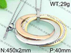 SS Rose Gold-plating Pendant - KP45605-K