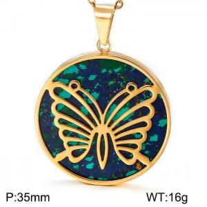 Stainless Steel Gold-plating Pendant - KP45938-K