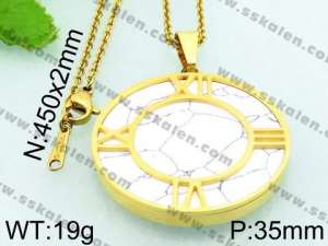 Stainless Steel Gold-plating Pendant - KP45968-K